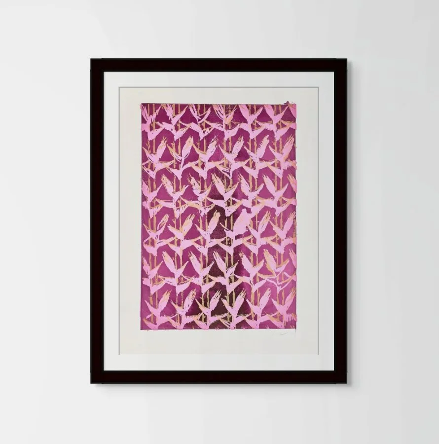 scribble_floral_dk_red_30x40_frame.jpg