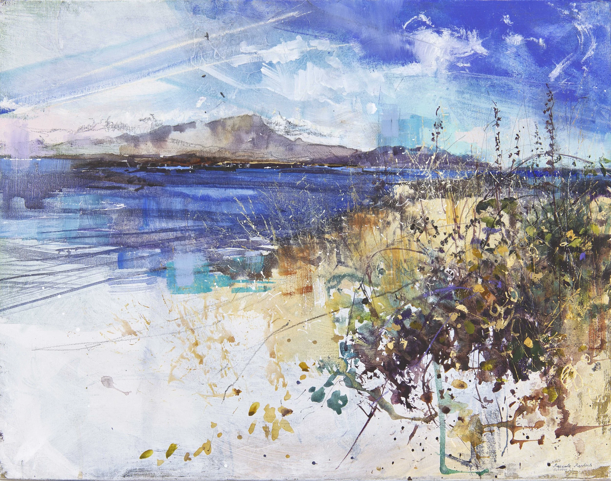 A magic place, Isle of Luing, 2024, mixed media on canvas 56x72cm, £2750.jpg