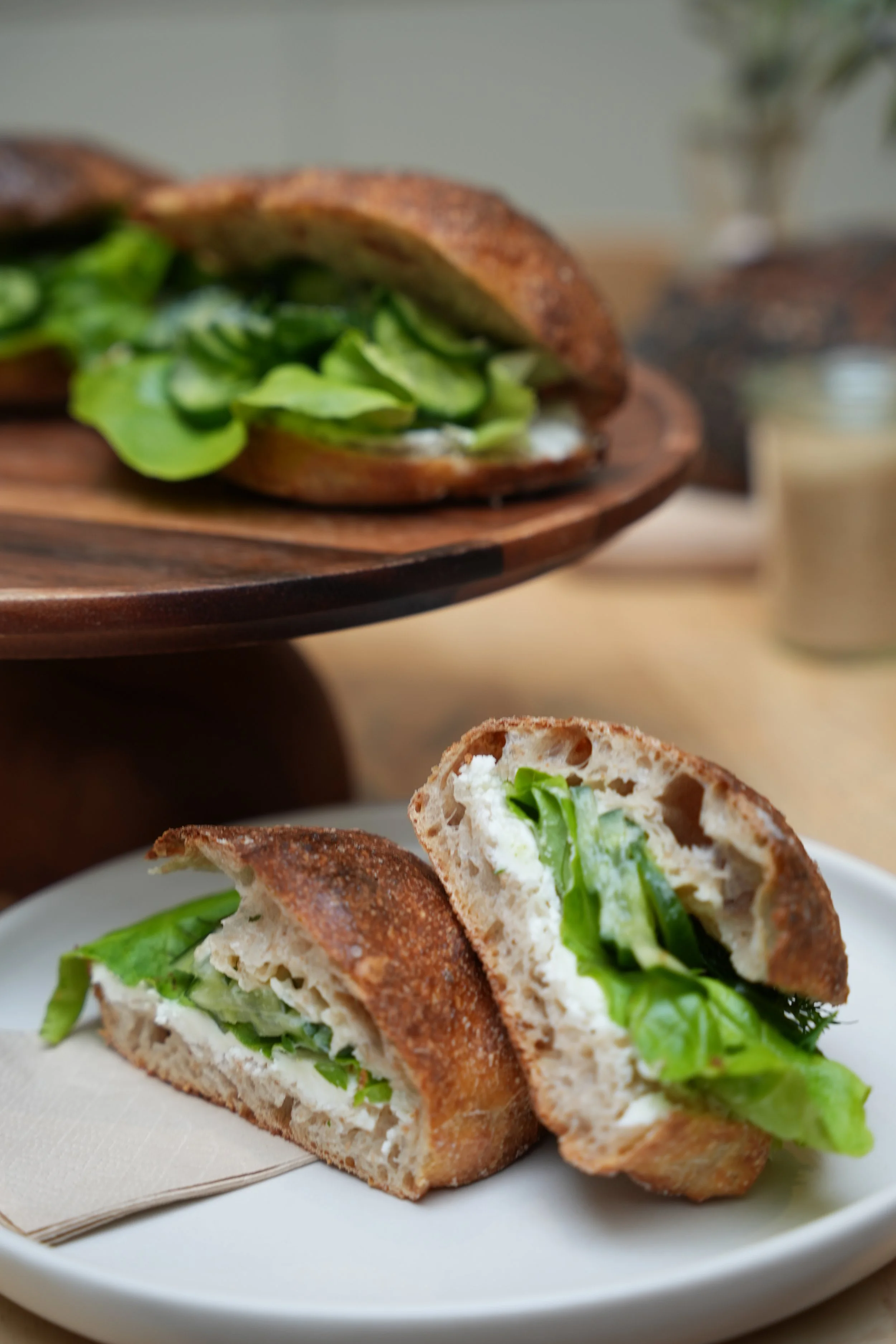 Goat's Cheese, Cucumber and Horseradish Roll
