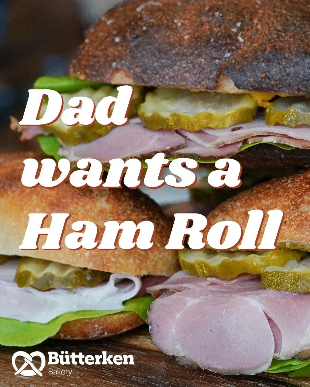 Open Sunday the 7th of September for Father's Day 🧡

We've heard from the Dad's, this year they want a ham roll from Butterken 🥪

The good news for you is, we are open on Sunday the 7th of September for Father's Day, so you can make his dreams come