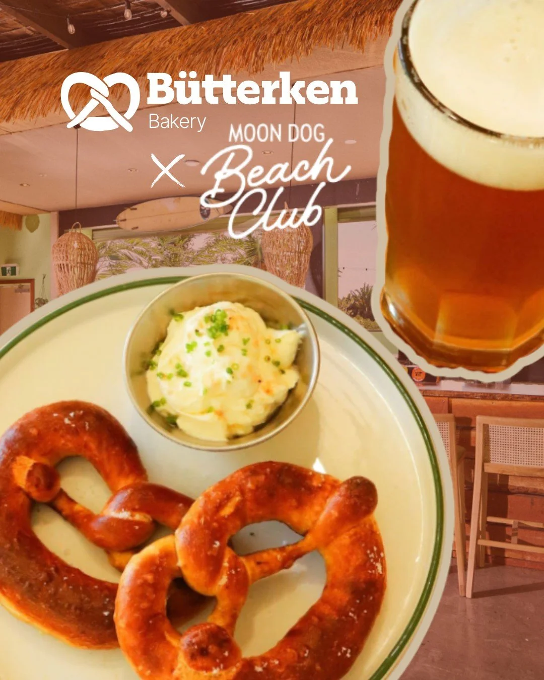 Moon Dog Beach Club is throwing down for Oktoberfest!

October 4th and 5th, they're transforming the beachside into Bavaria and we're rolling in with fresh pretzels to match the energy.

$49 stein and main meal combos. Schnapps flights for the advent