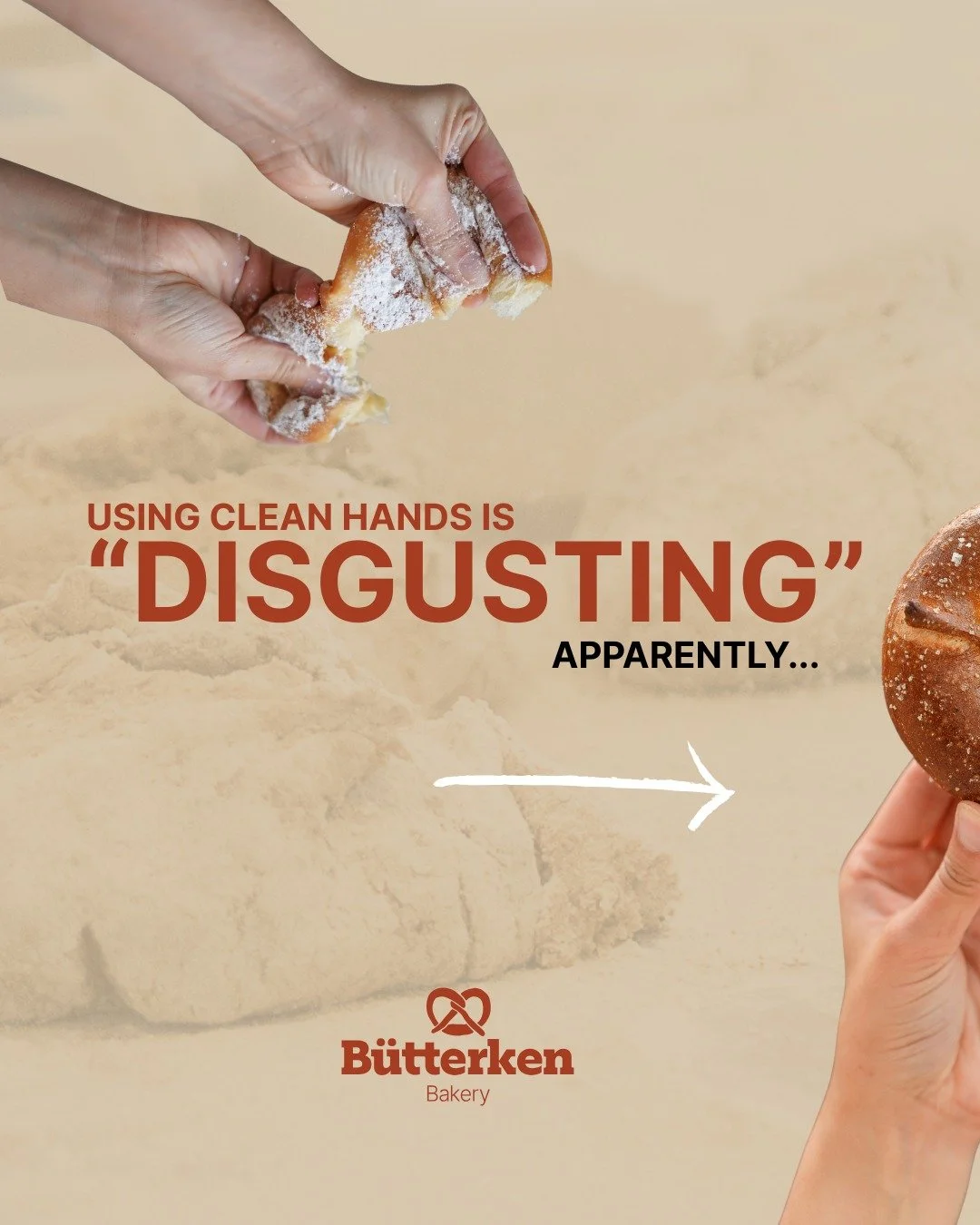 Gloves vs. Hands. Let's have a chat about it 🧼

Someone recently told us it was &quot;disgusting&quot; that our bakers and sandwich chefs touched bread with bare hands after washing them.

Our take? Gloves create a false sense of hygiene. People ass