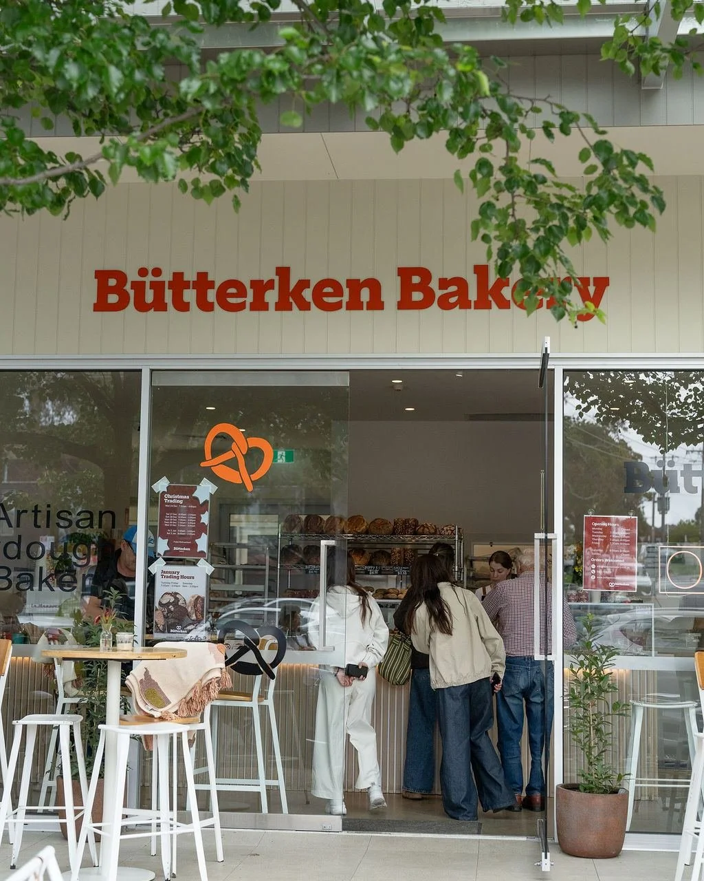 We've got options when it comes to where you sit and soak up the Butterken Bakery experience!

Let us give you the quick tour 😉

💛 The Front Counter:
This is where the magic happens, order your goods, grab your coffee, chat to the team. Classic bak