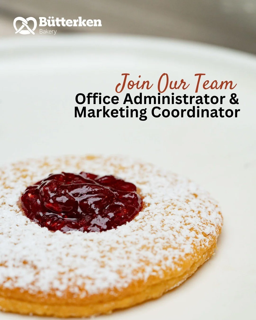 🚨 We&rsquo;re Hiring! 🚨

Full-Time or Part-Time Office Administrator &amp; Marketing Coordinator
📍 Mount Eliza

Join the Butterken team 🥨🧡

We&rsquo;re on the lookout for an organised, creative all-rounder who loves bringing structure and ideas 