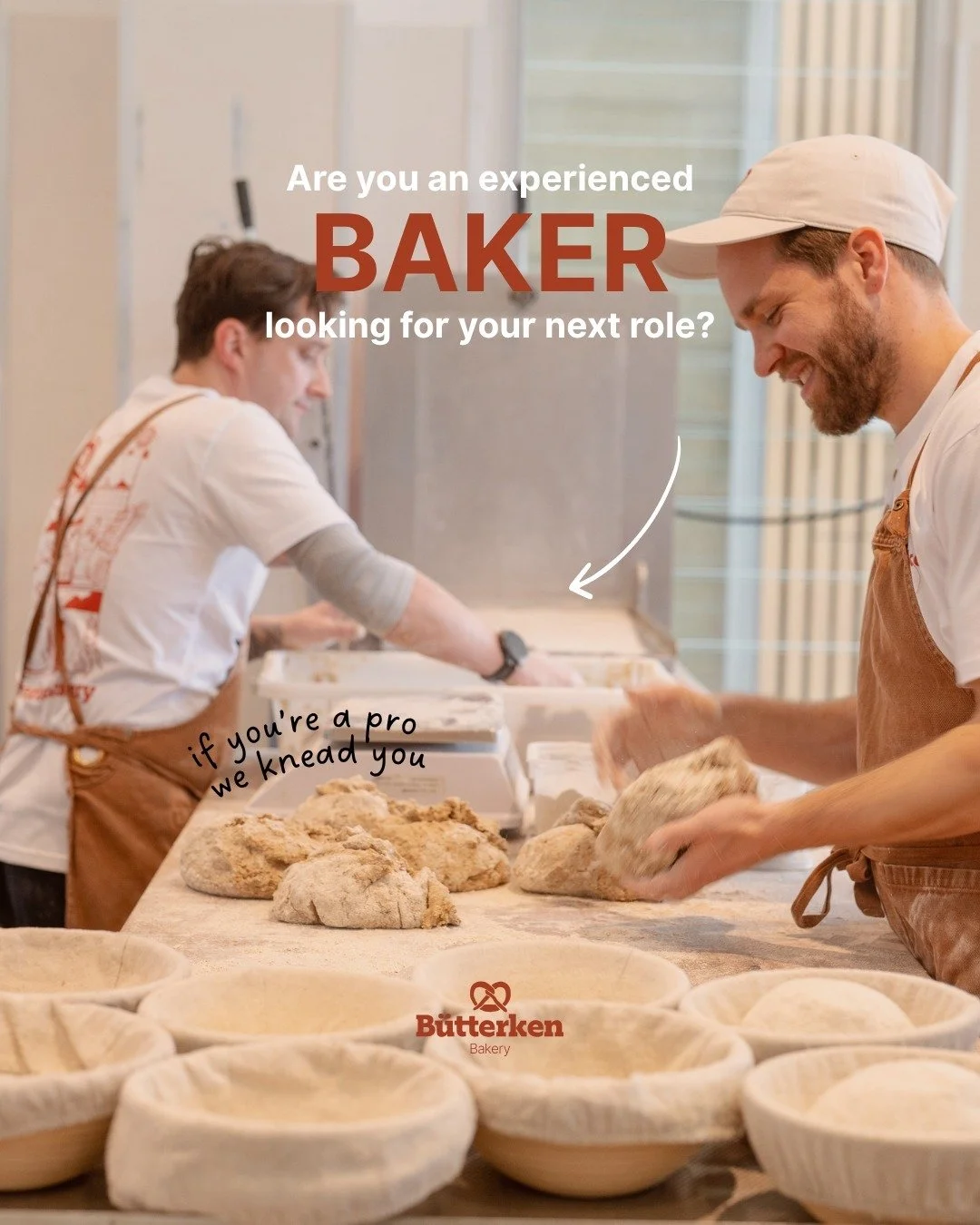 🥨 WE'RE HIRING A BAKER 🥖

One of our wonderful bakers is heading on maternity leave, and we&rsquo;re looking for an experienced baker to join the Butterken team full-time in Mount Eliza.

We&rsquo;re after someone who gets genuinely excited about p