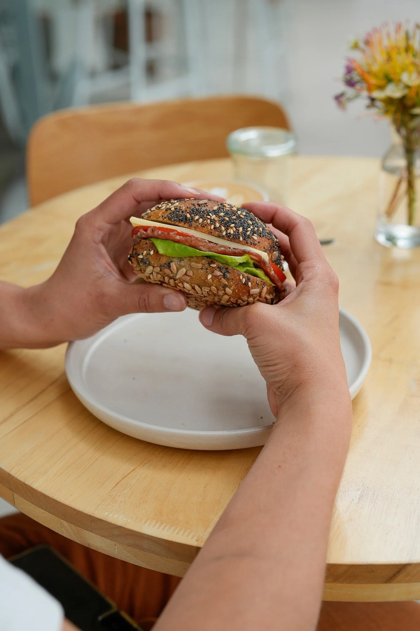 This is not just a roll. This is a moment 🥪❤️

Have you tried our salami  and cheese roll?

Rich, savory, and delicately spiced Sopressa (a premium, artisan salami hand-crafted in Sydney). Fresh sliced tomatoes. Heidi Farm Tilst cheese from Tasmania