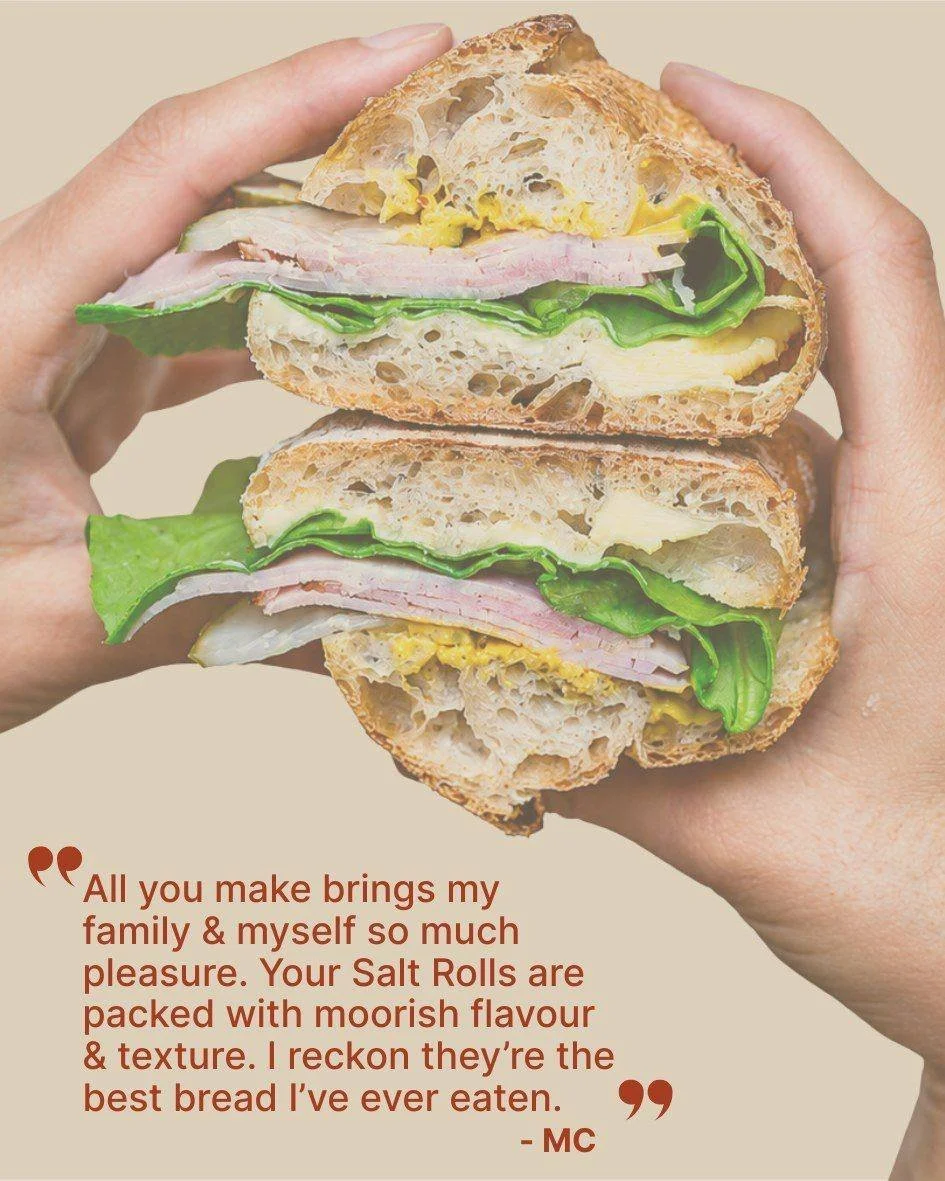 "Best bread I've ever eaten."

We had to read this review twice. 

When a customer tells us our Bread bring so much pleasure to their family table, there's no greater compliment. 

Packed with crunch, flavour, and just the right amount of o