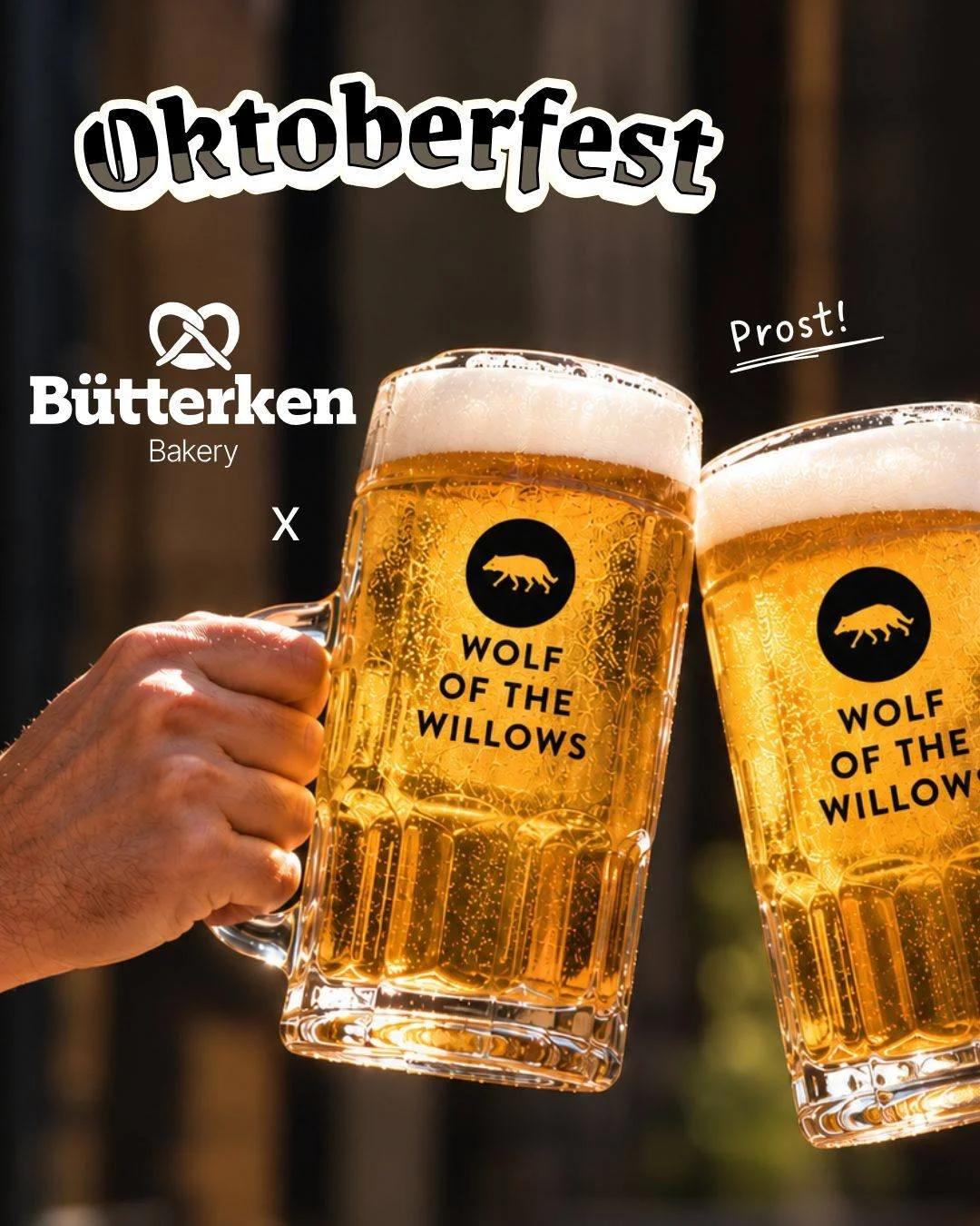 🍺 OKTOBERFEST IS ON TODAY! 🍺

From 2PM at @wolfofthewillowstaproom 

Our mates at Wolf of the Willows are throwing an Oktoberfest party today, and they&rsquo;ll be serving up Butterken pretzels and a house-made mustard alongside plenty of German-in