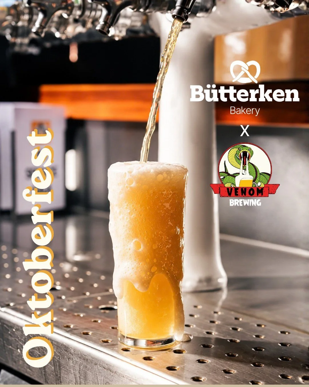Our friends at Venom Tap Room are celebrating Oktoberfest all month long!

PROST!

Pop down and see our delicious pretzels on their &agrave; la carte menu.

Handmade on the Mornington Peninsula, our pretzels are the perfect combo of fluffy, salty and