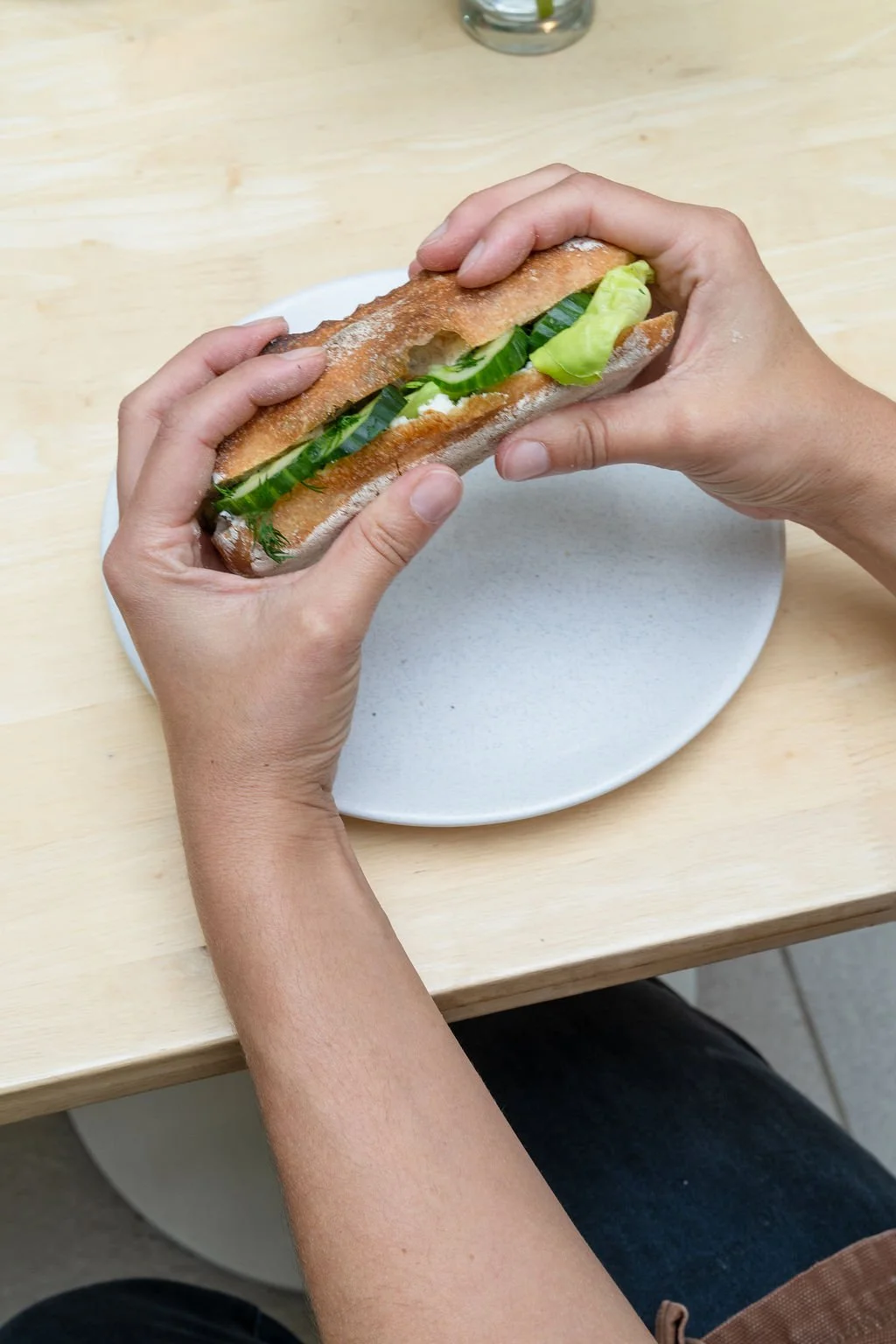Goats Cheese & Cucumber Sandwich 6 PACK