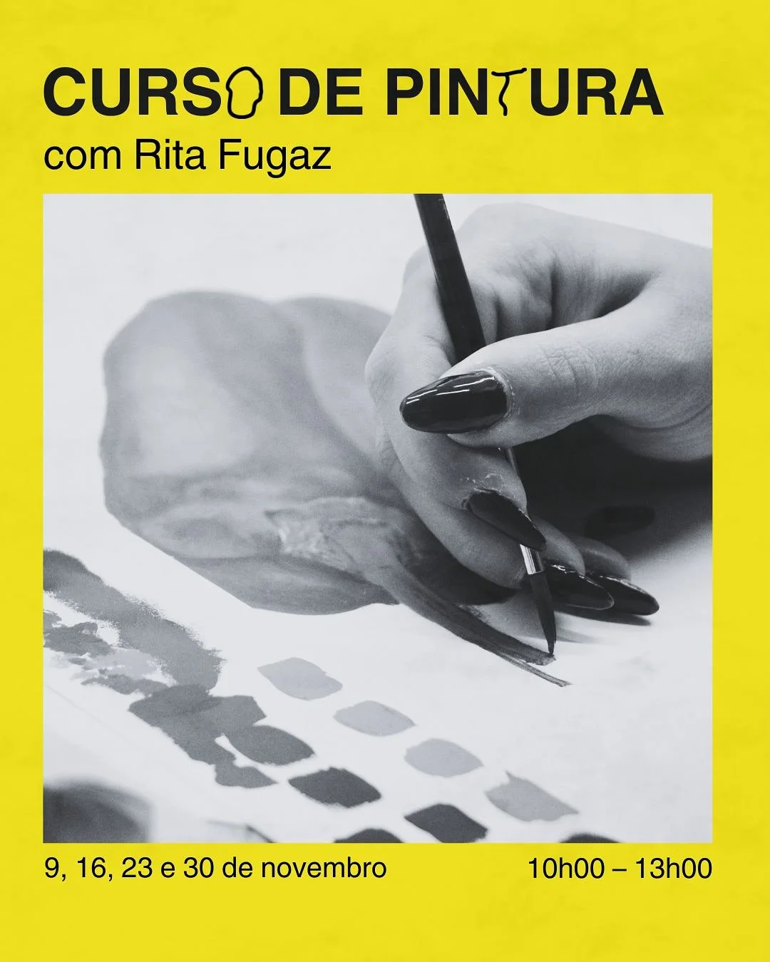 Passado um ano, temos um novo Curso de Pintura no atelier! 🎨

A @ritafugaz regressa com mais 4 sess&otilde;es de inicia&ccedil;&atilde;o &agrave; pintura com gouache. Uma sess&atilde;o por semana, ao longo de novembro, onde vamos explorar esta t&eac