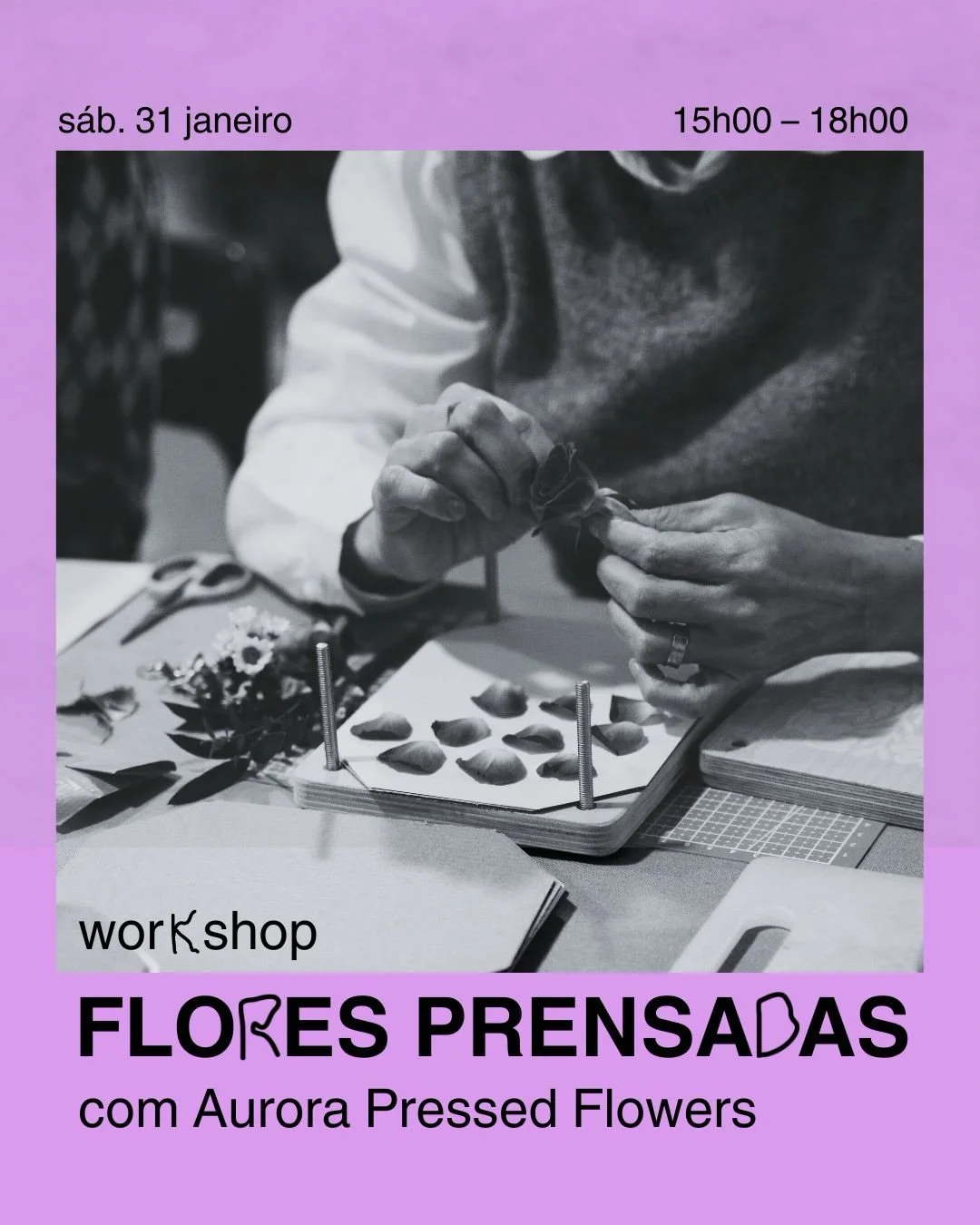 Temos uma grande novidade! No final do m&ecirc;s vamos receber a Mariana da @aurora.pressed.flowers para um workshop m&aacute;gico de flores prensadas 🌸🌼🌺

Sabemos que desse lado h&aacute; apaixonados por preserva&ccedil;&atilde;o de flores, por i