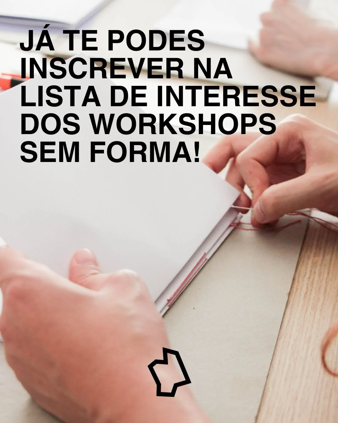 Vamos fazer uma pequena pausa 🌿

O Atelier Sem Forma vai estar de f&eacute;rias at&eacute; ao final de agosto, mas j&aacute; estamos a preparar os pr&oacute;ximos workshops.

Para tornar mais f&aacute;cil acompanhar as novas edi&ccedil;&otilde;es, c