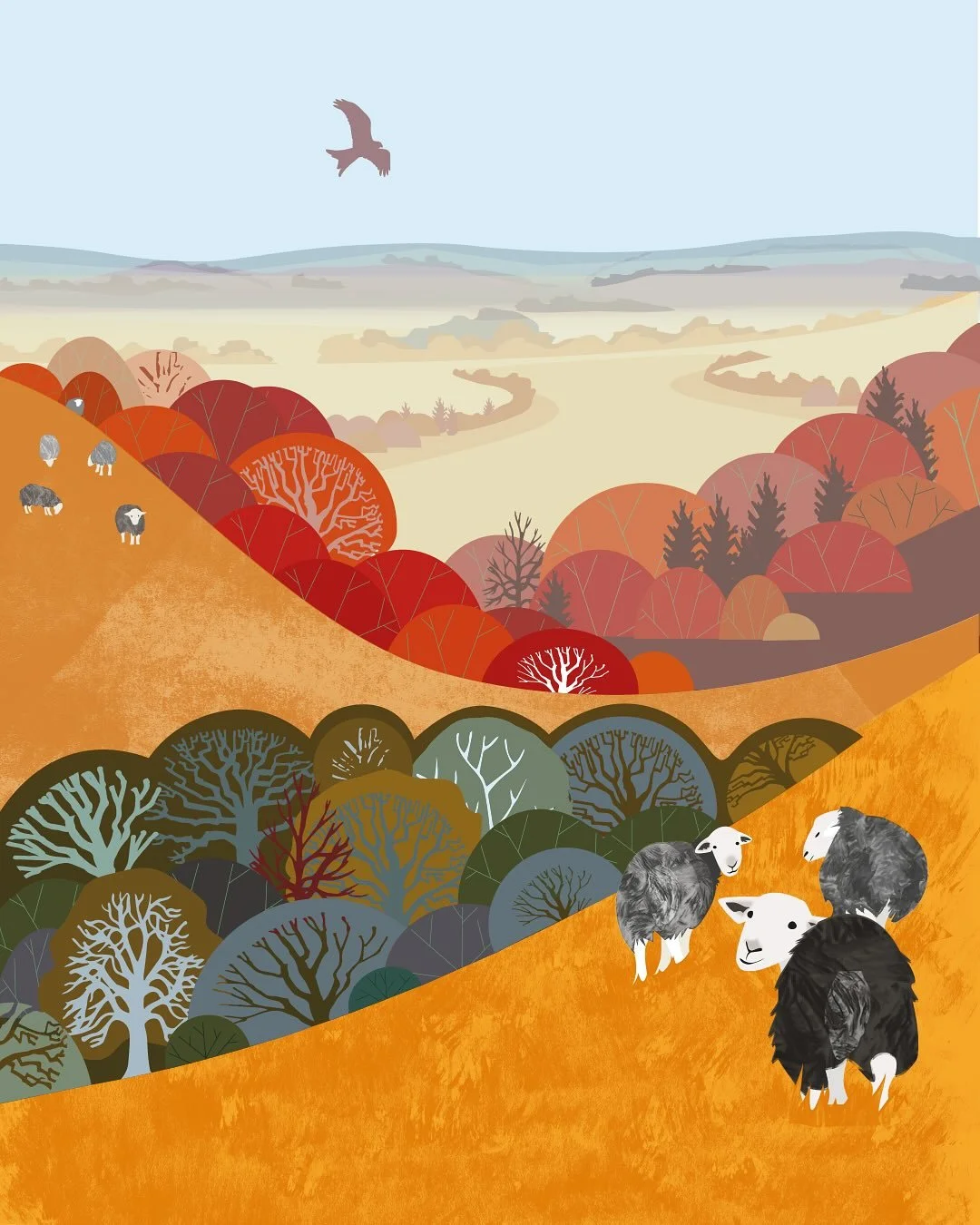 Herdwick sheep at Old Winchester Hill. Did you know that October is &lsquo;Wool Month&rsquo;? It&rsquo;s an opportunity to celebrate the qualities of British wool, supporting our wildlife-friendly farmers, local communities and the environment @briti