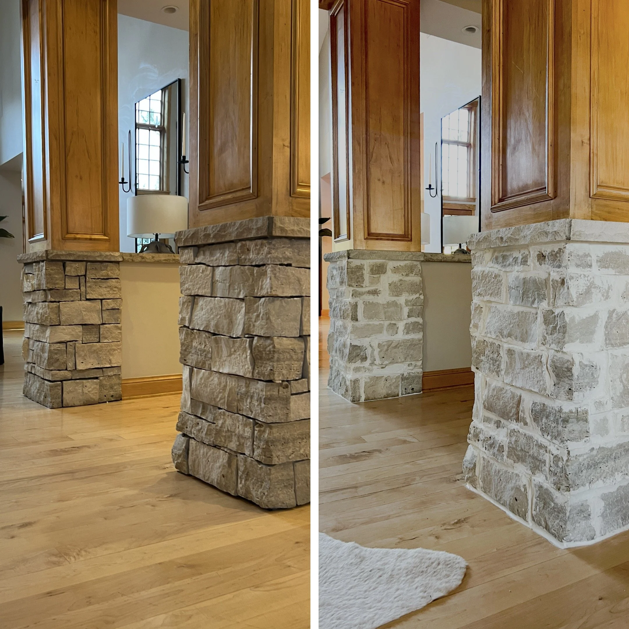 German Smear Stone Pillars and Limeawshed | New Perspective Painting