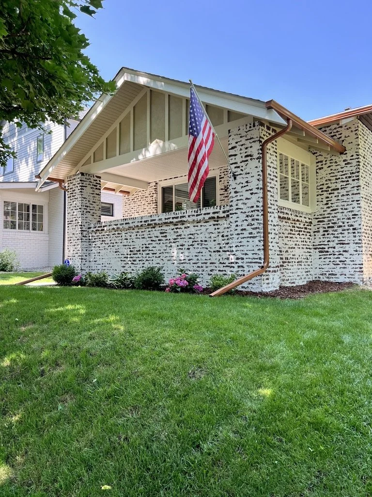 German Smear (Shmear) Brick Home Denver | New Perspective Painting