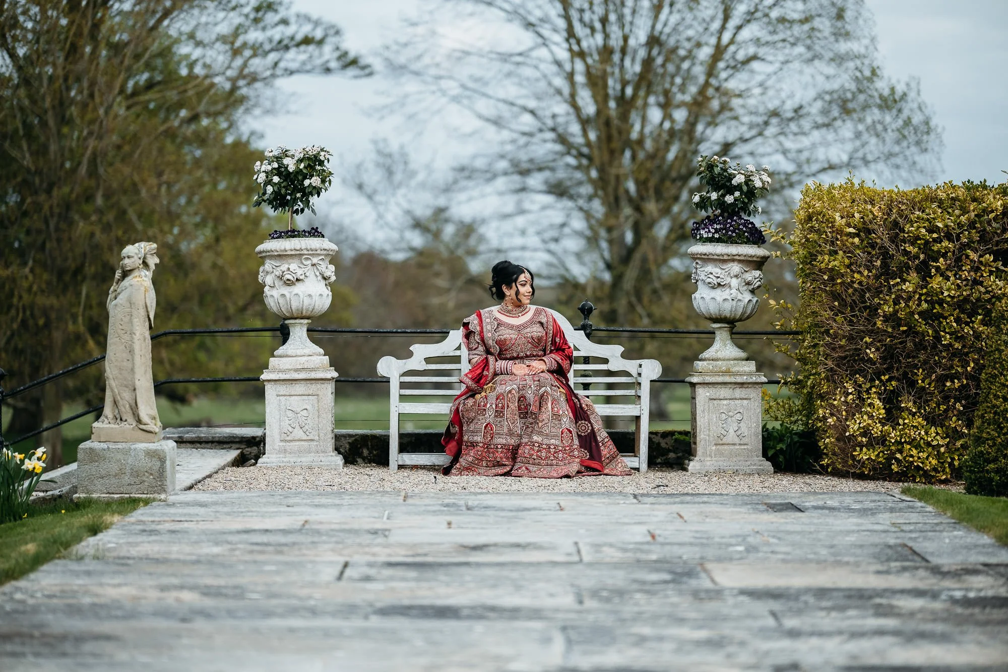 bride at lartington hall