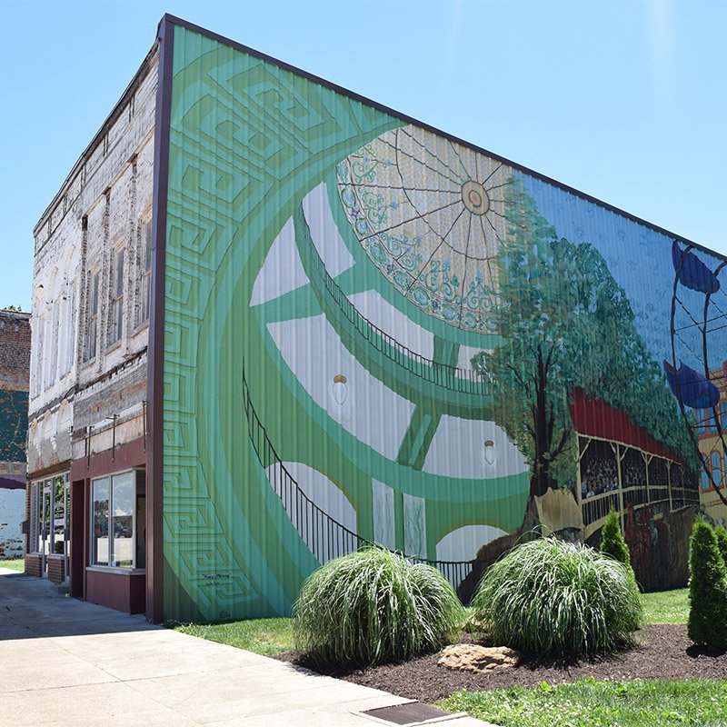 Mural in Business Sector of Rockport