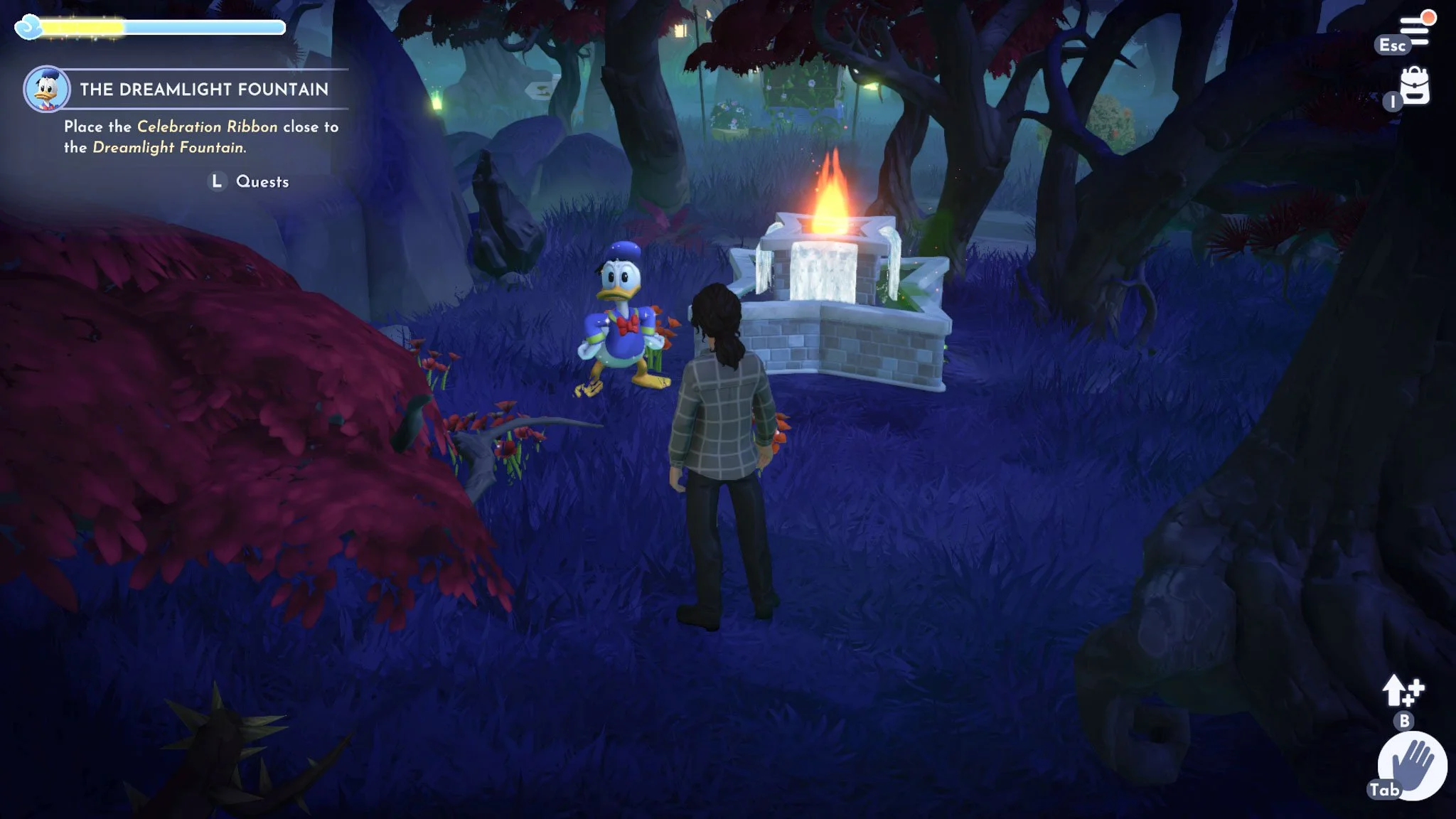 The Dreamlight Fountain Donald Duck's Quest — Ari's Game Journal