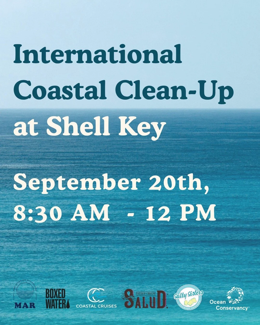 Join us for International Coastal Clean-Up Day (celebrating its 40th year worldwide!) on September 20 as we head to Shell Key to remove marine debris and protect one of our region’s most beautiful barrier islands! 🌊
We’ll set off by boa