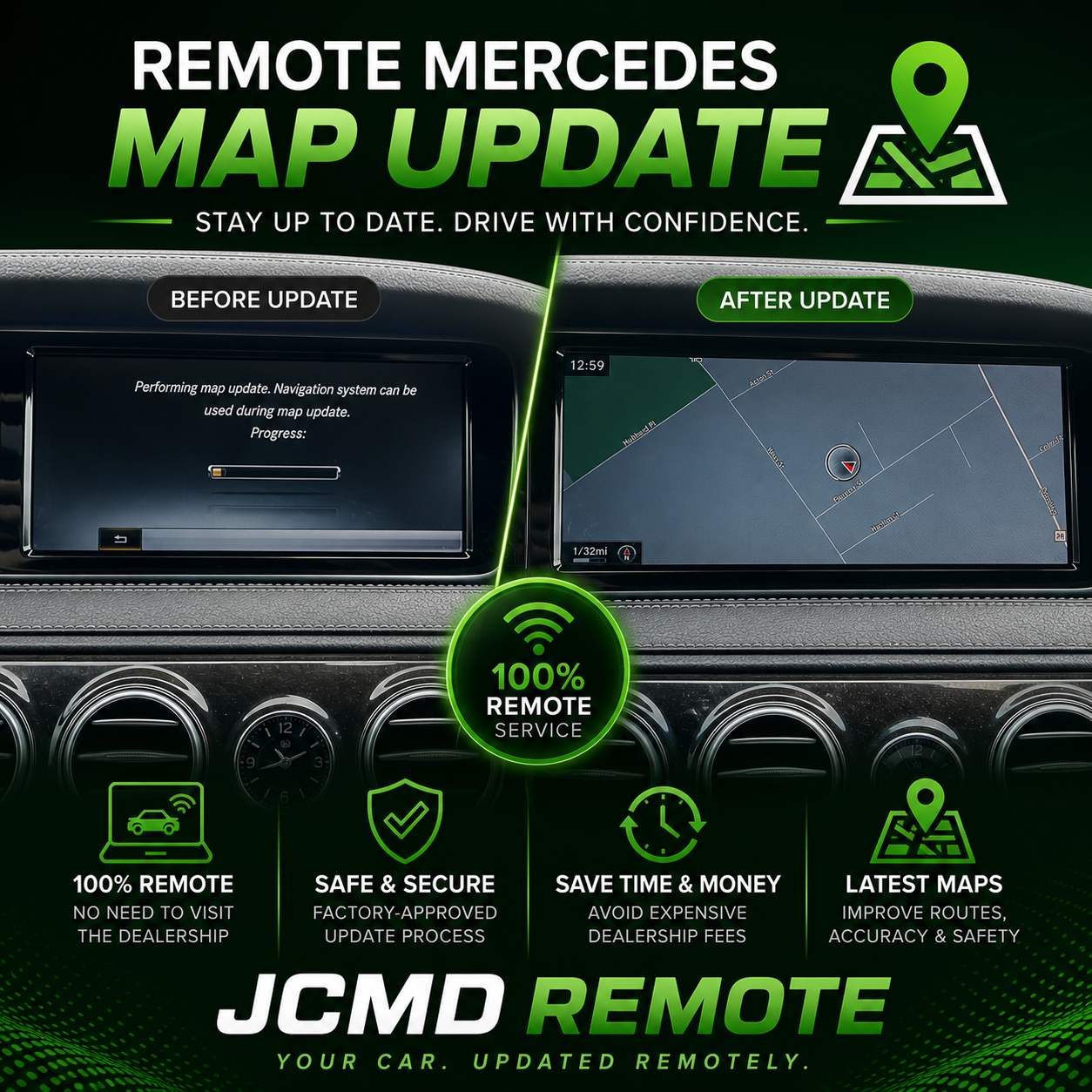 Mercedes-Benz Navigation Map Update Service  | Remote Support