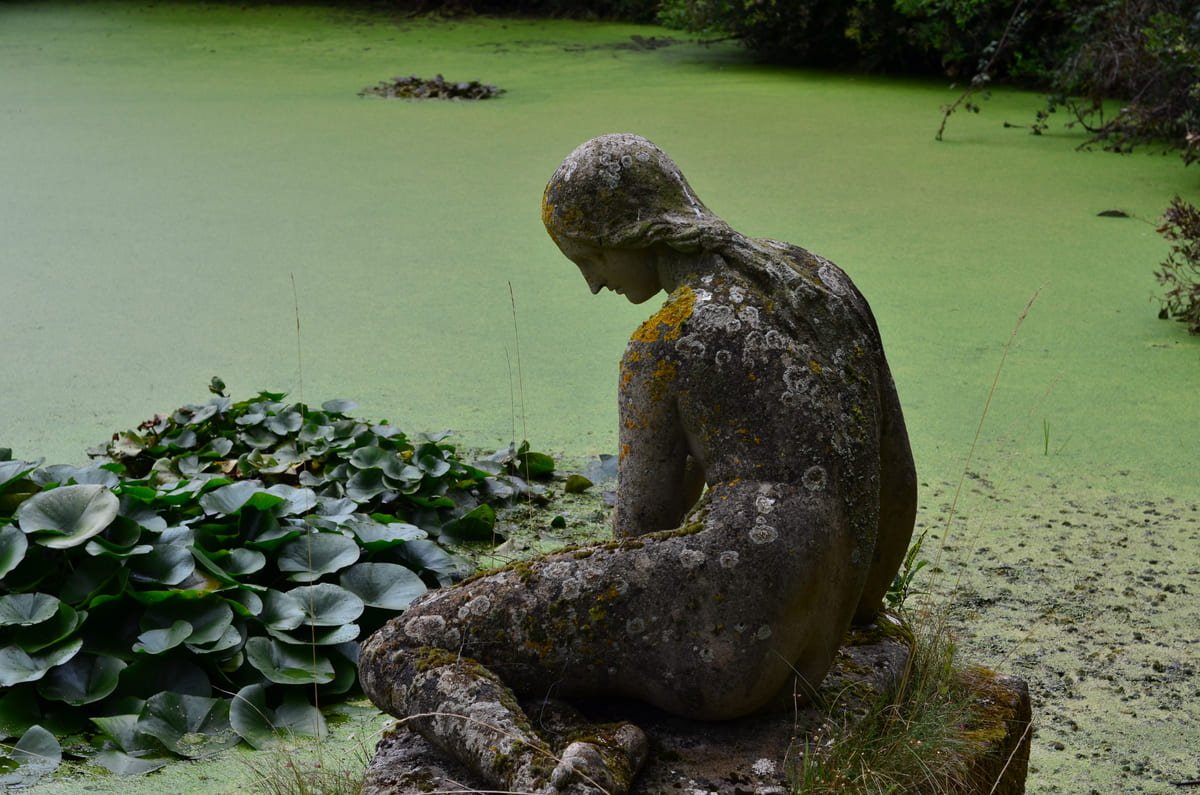 Our lady by the pond