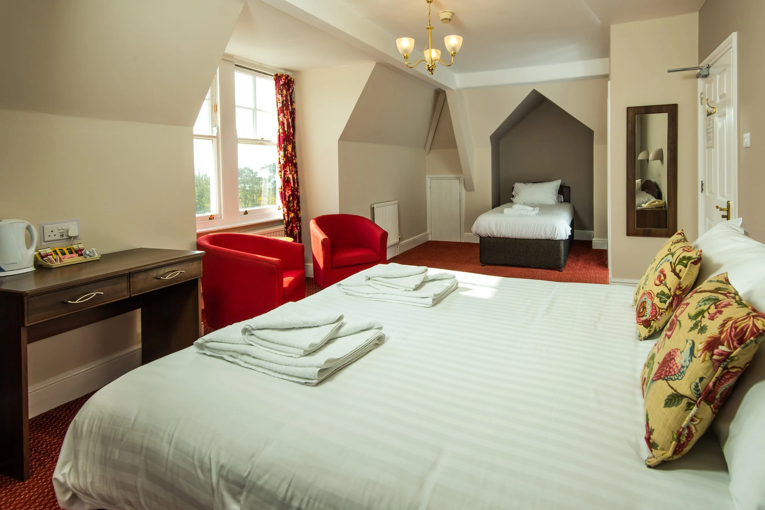 Family room of 2 adults and 1 child