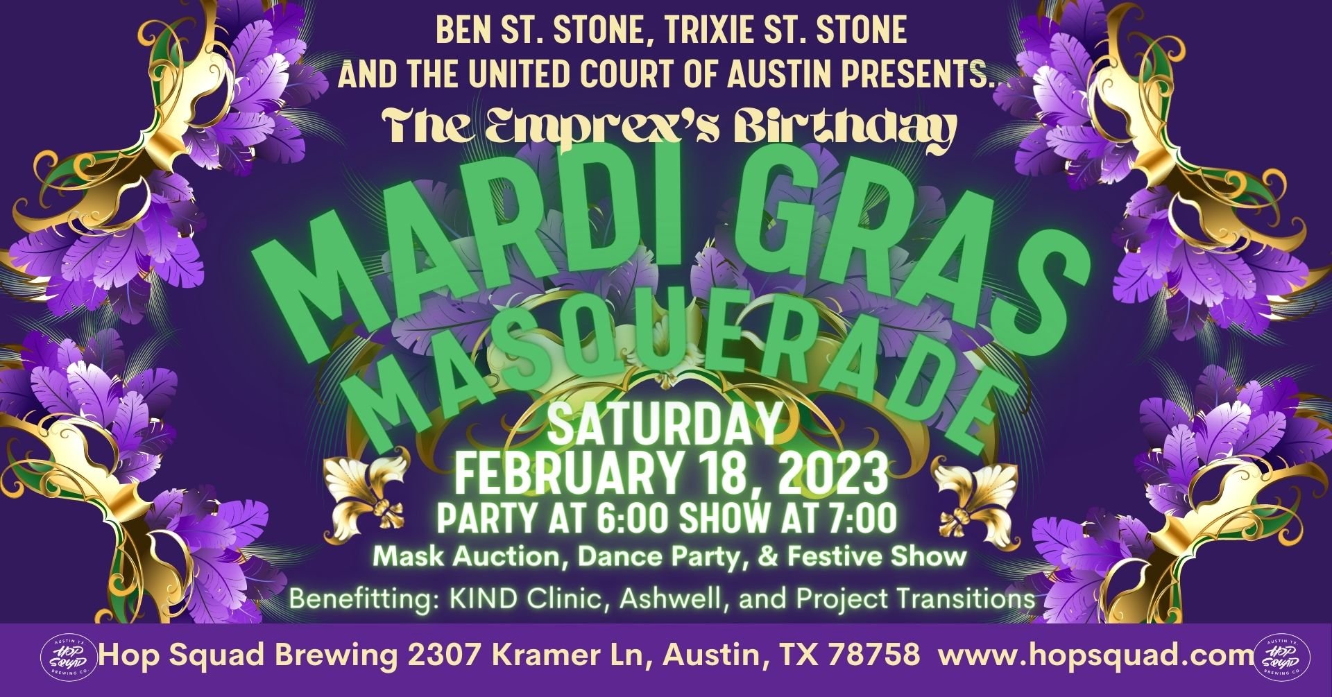 “Mardi Gras Masquerade” - The Emprex’s Birthday