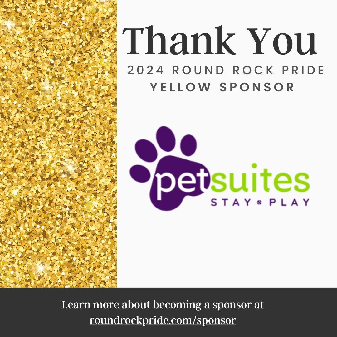 🌈 A massive round of applause to our amazing sponsor @petsuitesgreatoaks  for making the 2024 Round Rock Pride Festival possible! Your support means the world to us and the LGBTQ+ community! 🎉🏳️&zwj;🌈 #Pride2024 #RoundRockPride2024 #SponsorApprec