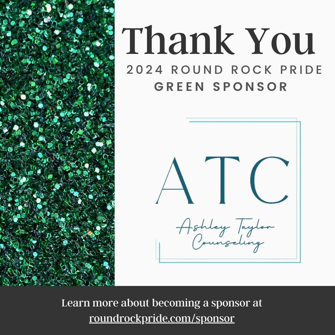🌈 A massive round of applause to our amazing sponsor @ashleytaylorcounseling  for making the 2024 Round Rock Pride Festival possible! Your support means the world to us and the LGBTQ+ community! 🎉🏳️&zwj;🌈 #Pride2024 #RoundRockPride2024 #SponsorAp