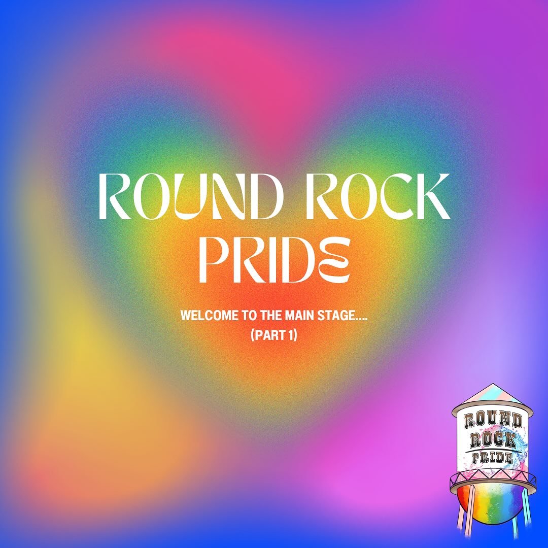 Round Rock Pride&hellip;. See you there. 
Entertainment, part 1! 
Saturday, June 1, 2024 
2:00pm - 700 pm