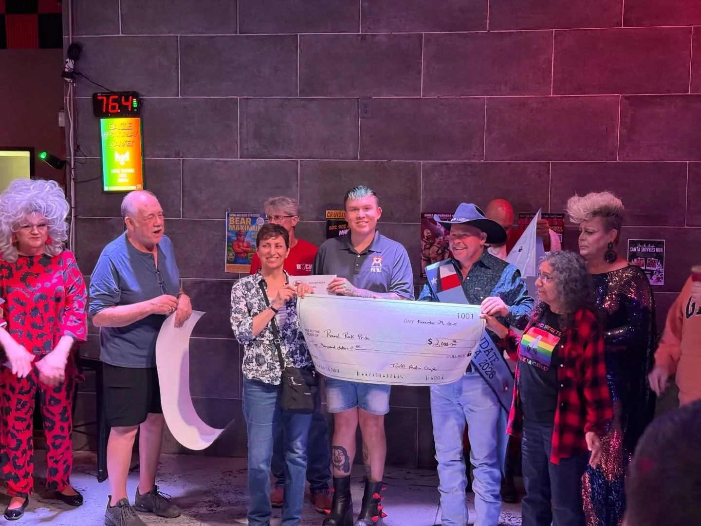 We are incredibly grateful to @tgra.austin Austin for selecting Round Rock Pride as a beneficiary and presenting us with a $2,000 check last night! 🌈💖🤠 

This generous support helps us continue uplifting our community, creating inclusive spaces, a