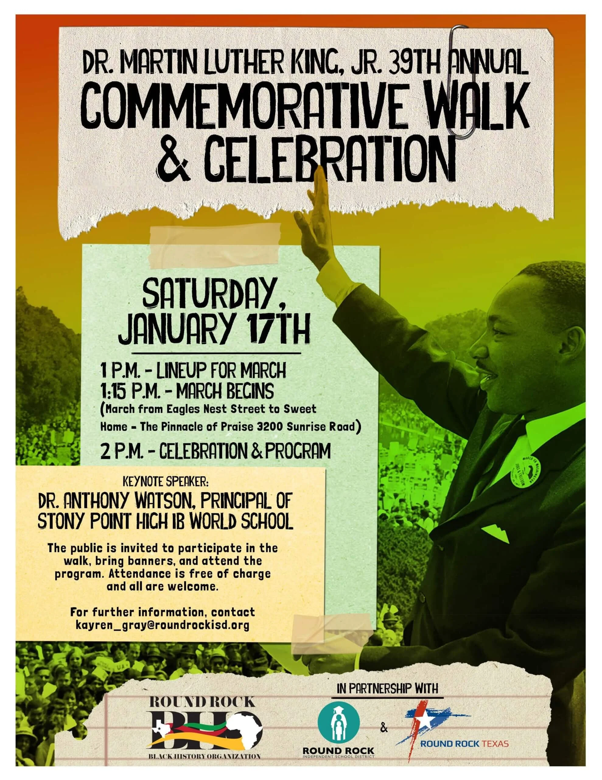Dr. Martin Luther King Jr. 39th Annual Commemorative Walk and Celebration
