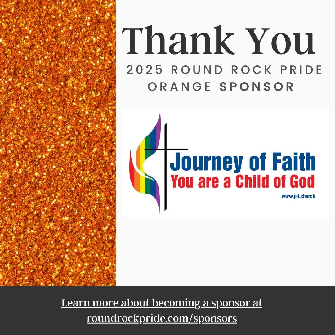 💖 A huge thank you @jof.church  for supporting #RoundRockPride2026! 🏳️&zwj;🌈 Because of partners like you, we continue to uplift our community, celebrate authenticity, and create spaces for all. We&rsquo;re so grateful for your support! 🌈