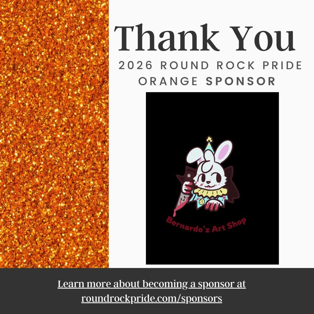 💖 A huge thank you to @bernardoz_art_shop  for supporting #RoundRockPride2026! 🏳️&zwj;🌈 Because of partners like you, we continue to uplift our community, celebrate authenticity, and create spaces for all. We&rsquo;re so grateful for your support!