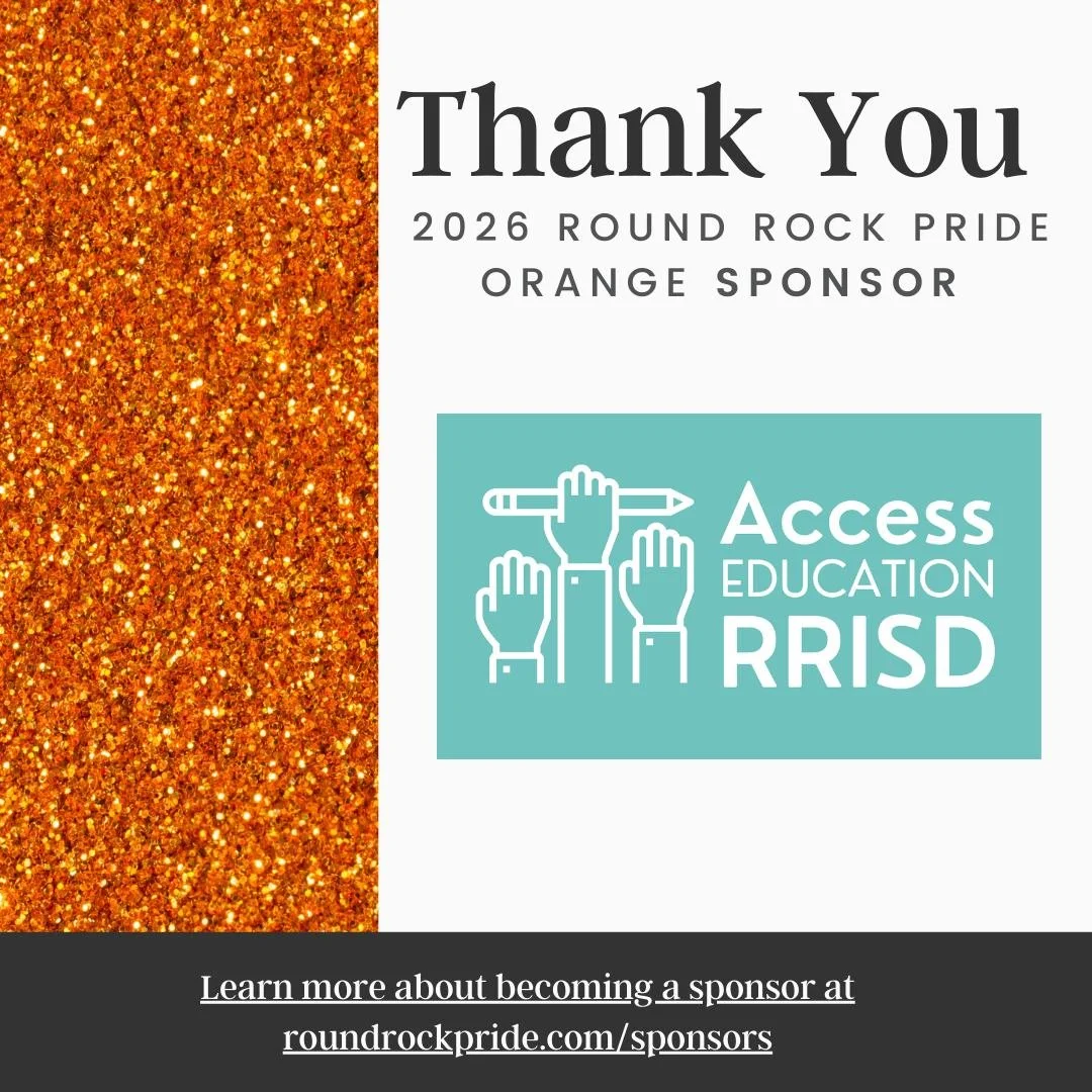 💖 A huge thank you to @accesseducationrrisd  for supporting #RoundRockPride2026! 🏳️&zwj;🌈 Because of partners like you, we continue to uplift our community, celebrate authenticity, and create spaces for all. We&rsquo;re so grateful for your suppor