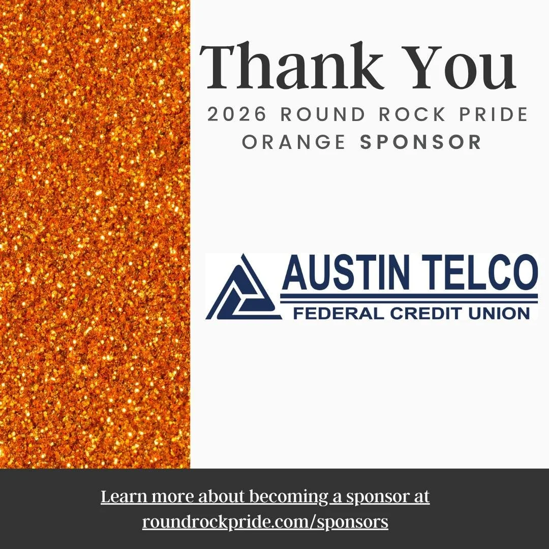 💖 A huge thank you to @atfcu_  for supporting #RoundRockPride2026! 🏳️&zwj;🌈 Because of partners like you, we continue to uplift our community, celebrate authenticity, and create spaces for all. We&rsquo;re so grateful for your support! 🌈