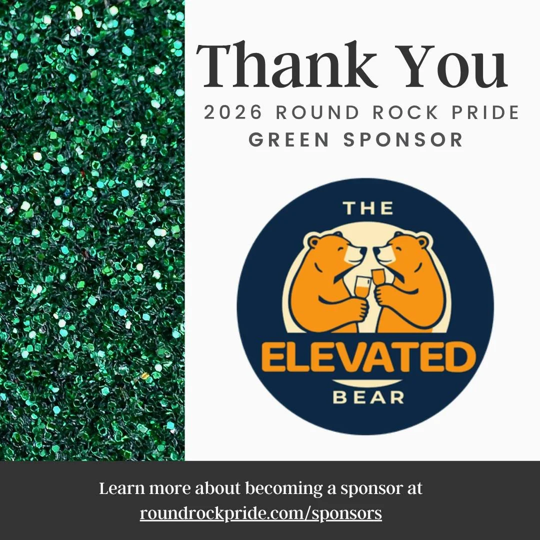 ✨ We are proud to have @theelevatedbear  as a sponsor of #RoundRockPride2026! 🏳️&zwj;🌈 Your commitment to inclusion and equality helps make our work possible&mdash;thank you for standing with our community. 💖