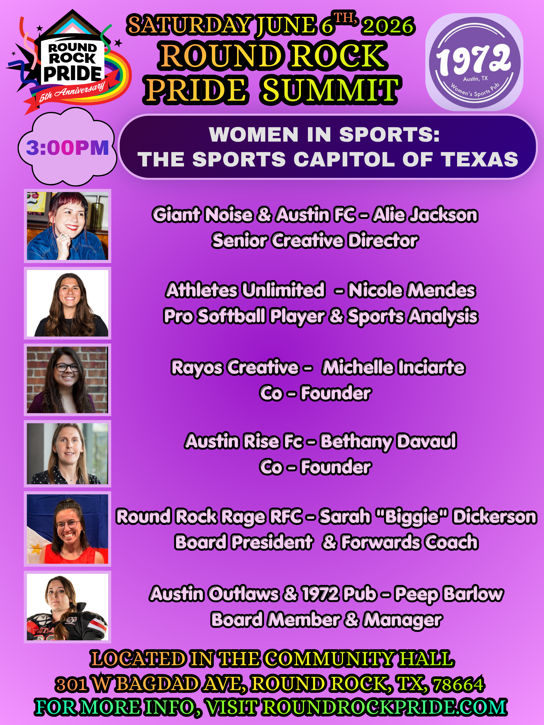 Round Rock Pride Summit: Women in Sports: the Sports Capital of Texas