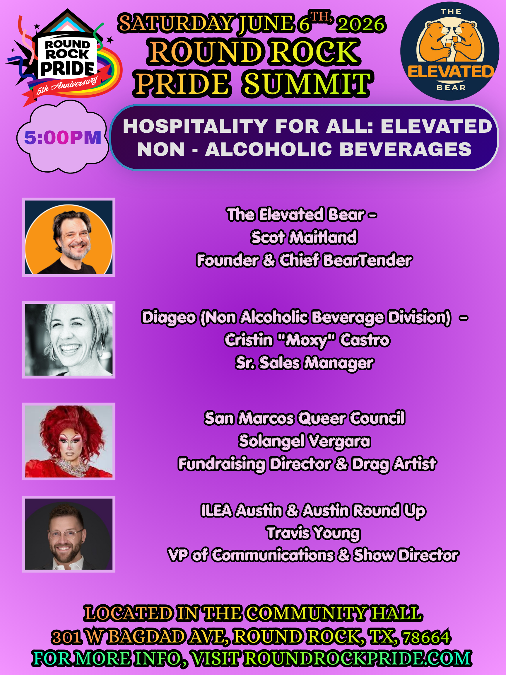 Round Rock Pride Summit: Hospitality for All: Elevated Inclusive Beverages