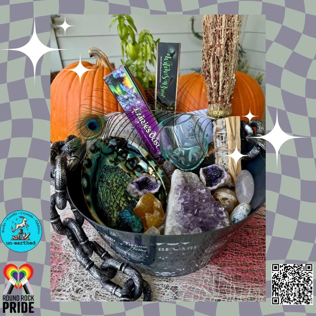 🧛🏻 Hello mortals 🧛🏼&zwj;♀️

It&rsquo;s spooky season, y&rsquo;all! We are hosting a Halloween Decorating Contest!! Our grand prize is valued at $150 and is sponsored by @unearthedatx! 

Some items included are: 
- Hand blown glass with wooden can