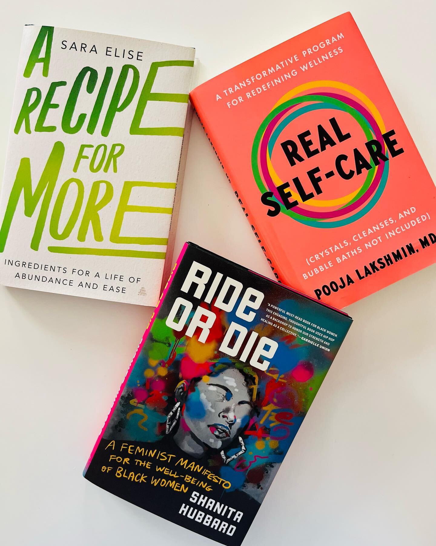 Our incredible reading list for #MentalHealthAwareness list includes authors @poojalakshmin, @saraelise333, and @professor_nita 👏🏾👏🏾👏🏾 make sure to join our daily IG Live conversations at 1PM EST this week!