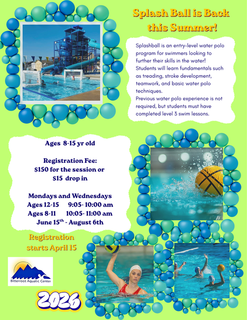 Splash Ball — Bitterroot Aquatic Center
