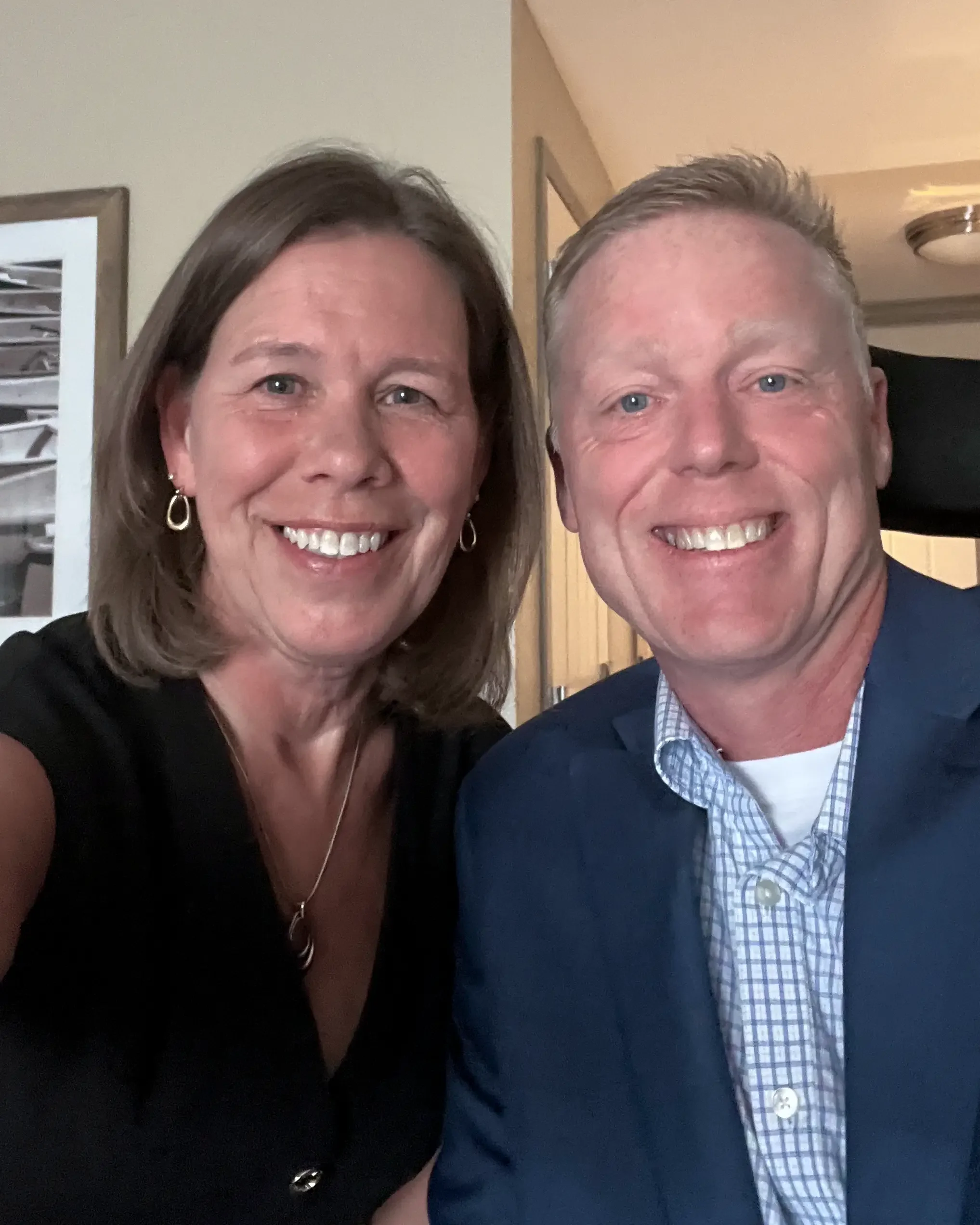 Sean Swan-Leuze, with his wife Jen