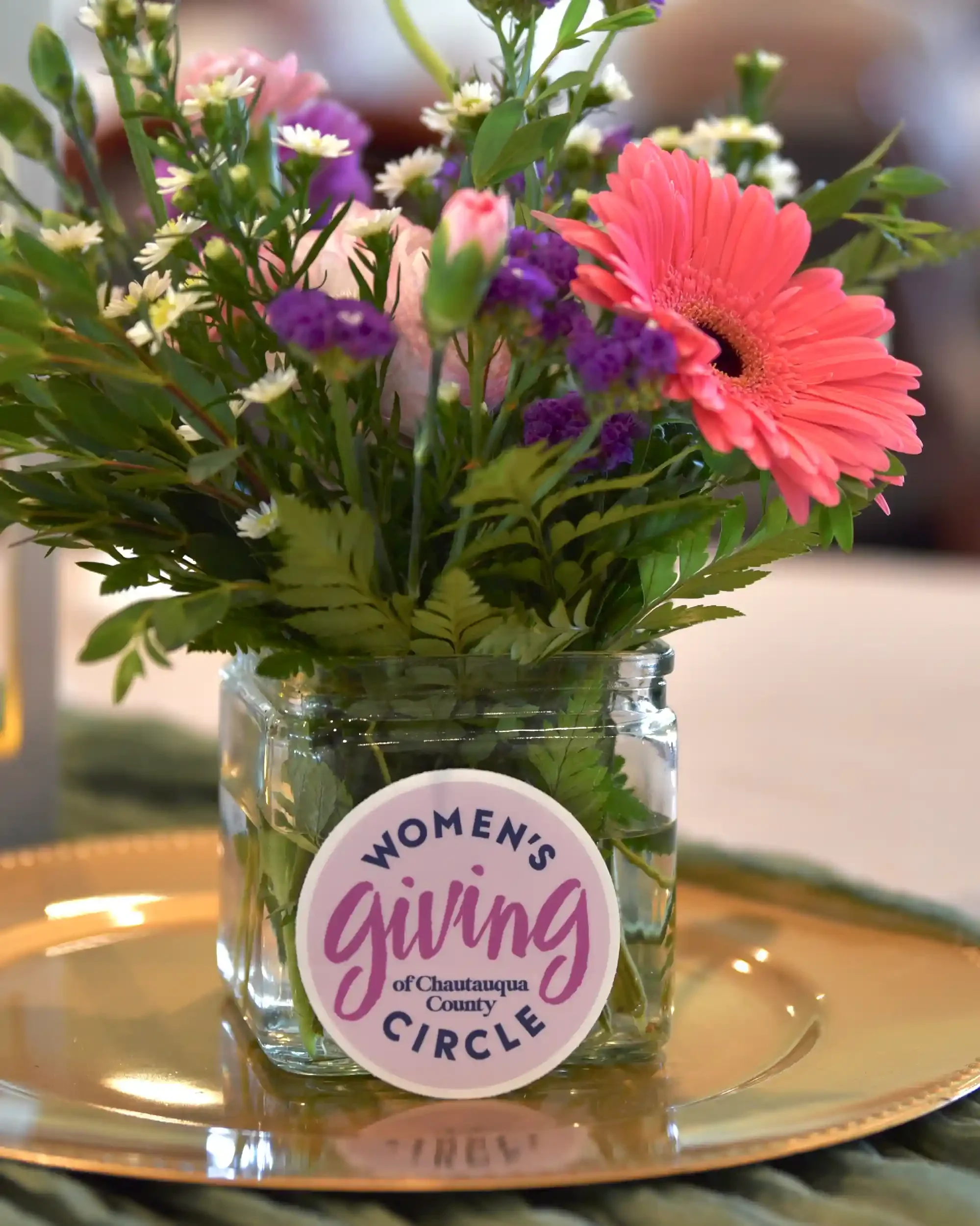 A bouquet at the Women's Giving Circle 2026 Annual Meeting