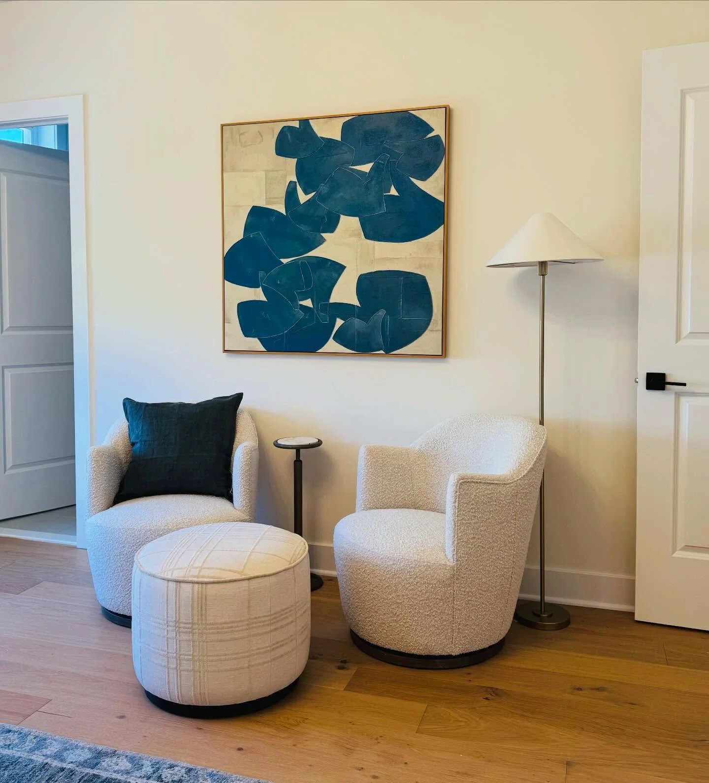 Okay - bedroom cozy corners are one of my very favorite things. Even if the area is small if there&rsquo;s a way to add it, I always recommend it. 

This goes back to how do we live here? How do we live in this space? What smaller things do we need s