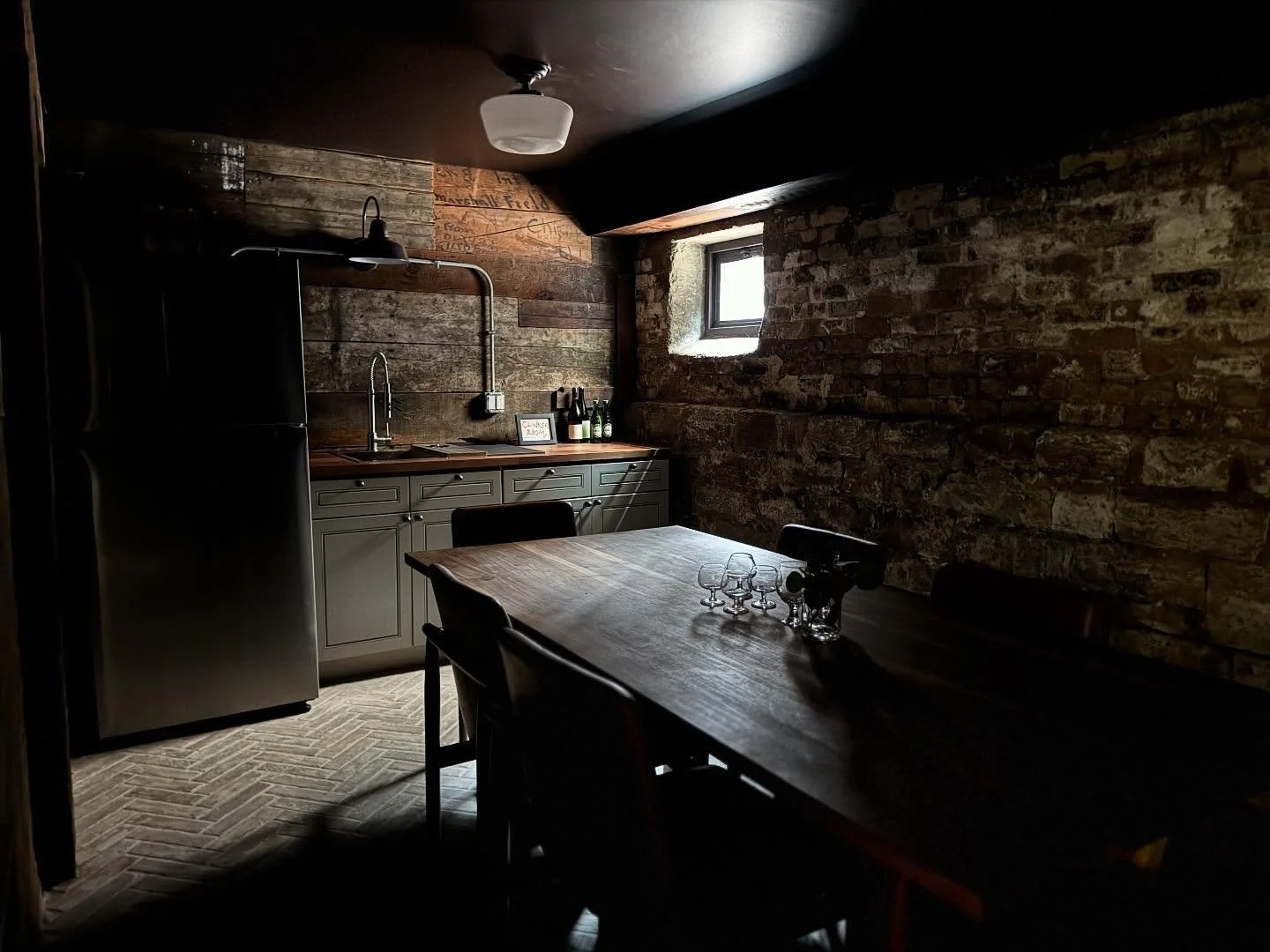 Maybe what you need in your life is a basement beer (and wine) room.