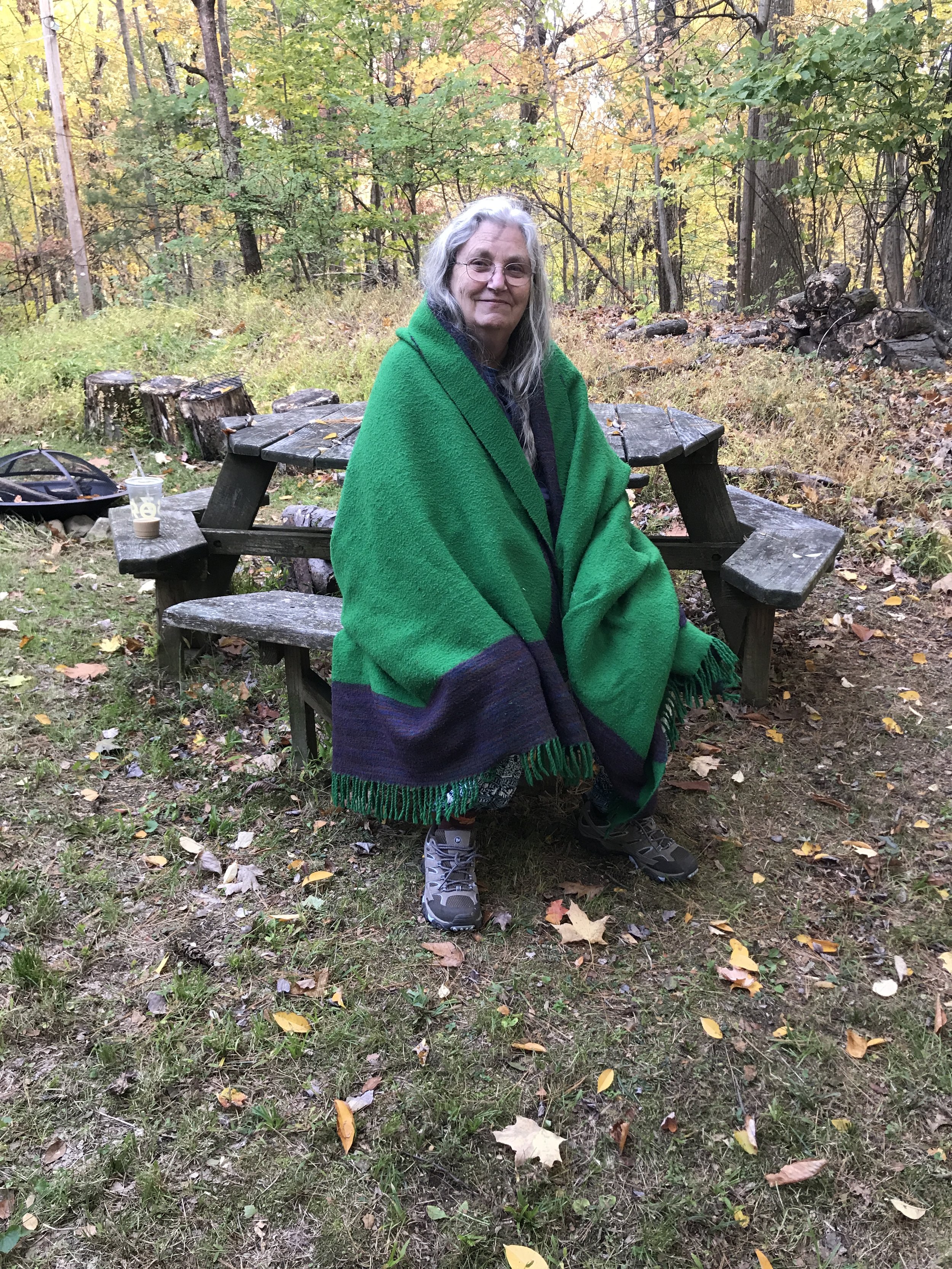 Jill Olesker green cape.jpg
