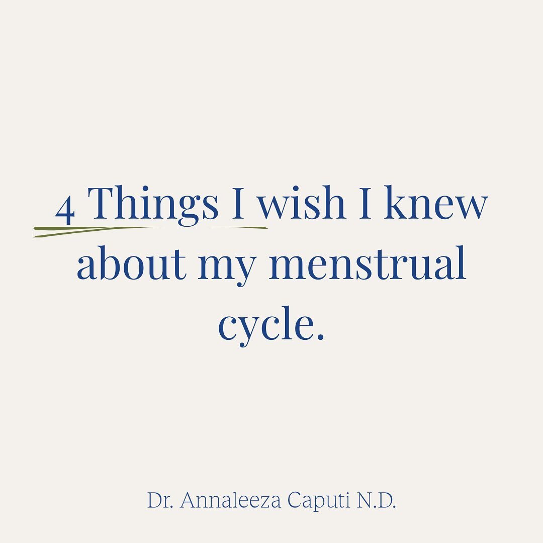 Our menstrual cycle literacy is just not where it needs to be - but we can change this narrative.

These are 4 things I wish I knew about my menstrual cycle, and I discuss with patients on a daily basis! 

1. There&rsquo;s a lot of language around wh