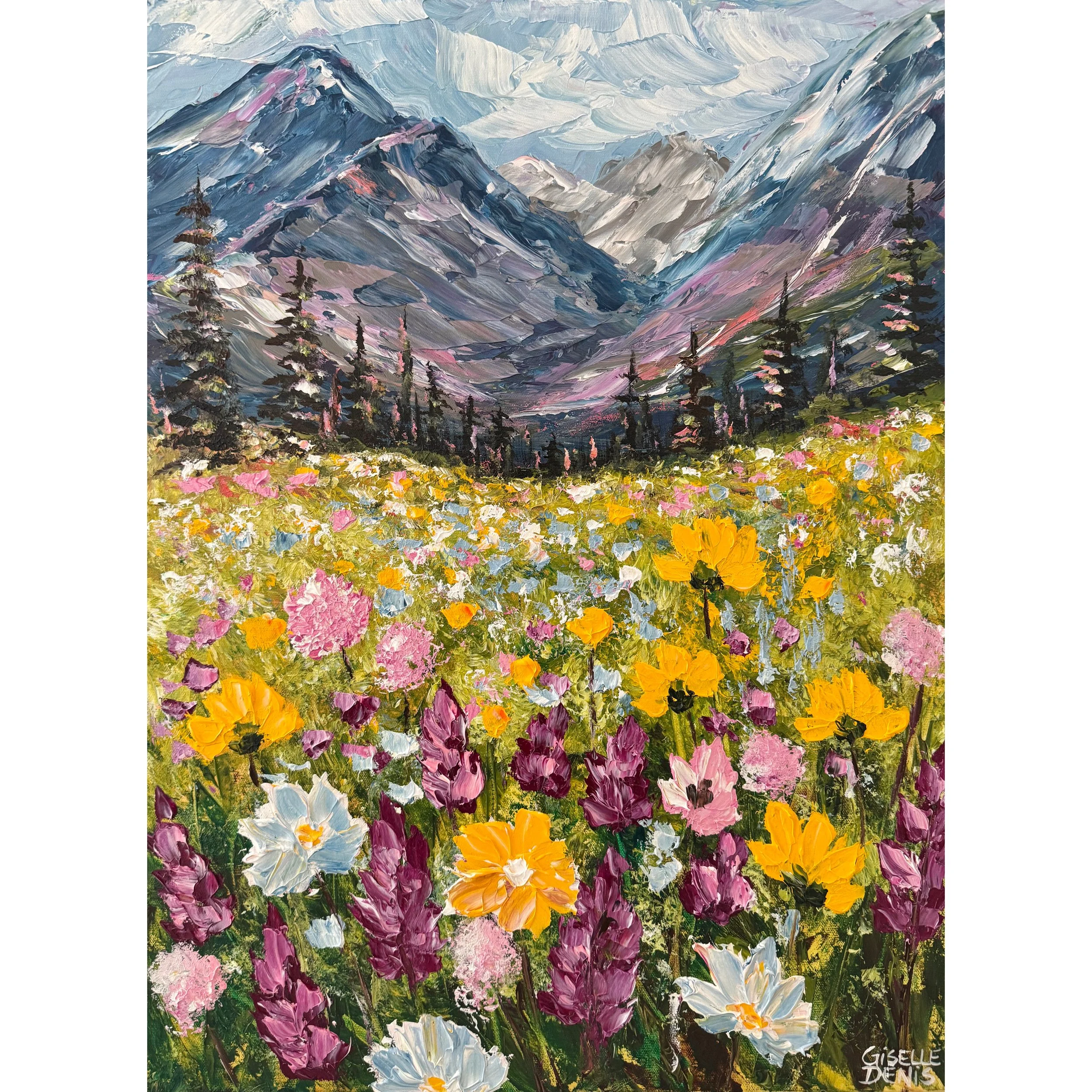 The mountains bless the meadow